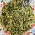 El cooksnap de Natalia Sandes cuando hizo Pasta de Berenjenas.