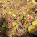El cooksnap de Araceli Felix cuando hizo Hígado encebollado con apio y entomatado.