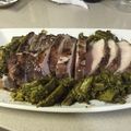 El cooksnap de Mónica cuando hizo Lomo de cerdo adobado al horno con verduras salteadas.