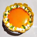 Cooksnap dari Journal Alya 📖 untuk resep Mango Charlotte Cake (Mango Fromage Bavarian Cream)