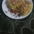 صورة من ام عبد الرحمن ، شاركها بعد تجربة وصفة بسبوسة بجوز الهند 😋