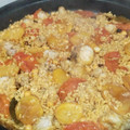 El cooksnap de Loli Alferez cuando hizo Arroz al horno de bacalao.