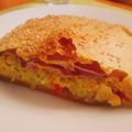 El cooksnap de "Cocina con Celi" cuando hizo Tarta de zapallitos, zanahoria y choclo.