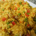 El cooksnap de Number One cuando hizo Arroz con verduras y pollo.