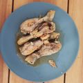 El cooksnap de Noelia CD cuando hizo Muslos de pollo al ajo en olla lenta.