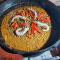 El cooksnap de Martin Burger cuando hizo Paella al disco de arado.