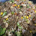 El cooksnap de Fabiola Langarica cuando hizo Arroz frito estilo chino.