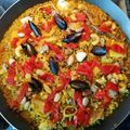 El cooksnap de Juanito cuando hizo Paella de Mariscos.