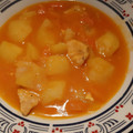 El cooksnap de Estefania cuando hizo Patatas guisadas con verduras, pechuga de pollo y costillejas de cerdo en Ninja Foodi Max.