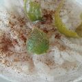 El cooksnap de Berenice Jasso cuando hizo Arroz con leche hondureño.