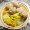 姚佩妘 的 電鍋版-娃娃菜+瓜子肉丸 cooksnap