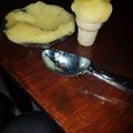 El cooksnap de andrea cuando hizo Helado de ananá al agua.