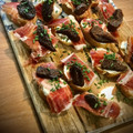 El cooksnap de Arianne cuando hizo Montadito integral de Mascarpone, higos y jamón.