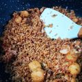 Cooksnap Ahlia Syed Firdaus semasa beliau membuat Nasi Goreng Malas.
