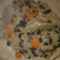 El cooksnap de Ely Ortigoza Esteche cuando hizo Guiso de porotos negros, arroz integral y cerdo. Apto #DMA#F1.