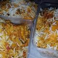 Sumaira Nadeem 's cooksnap of when they made Chicken biryani, raita aur salad.