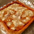 El cooksnap de Alicita cuando hizo Hojaldre "mallorquín" con queso de cabra.