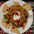 JMSWife16's cooksnap of when they made Taco Spaghetti.
