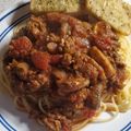 Lauren's cooksnap of when they made Lauren's Homemade Spaghetti Sauce.