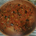 El cooksnap de Marta cuando hizo Pisto con calabacín y berenjena.