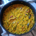 El cooksnap de Armando Guerra Segura cuando hizo Paella con preparado de marisco y verduras 🥘.