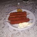 El cooksnap de Dáma Cavallo cuando hizo Banderillas de salchichas.