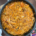 El cooksnap de Gisela Giralt Lapeña cuando hizo Fideuá con sepia, gambas y allioli.
