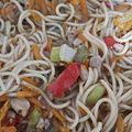 El cooksnap de Jorge Santa Clara cuando hizo Fideos estilo Chinos.