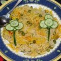 Maryam Shakoor's cooksnap of when they made Matar Pulao Achaar Gosht Shami kabab.