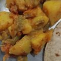 Neetu Chhabra का कुकस्नैप जब उन्होंने बेसन वाली शिमला मिर्च आलू (besan wali shimla mirch aloo recipe i बनाया था।