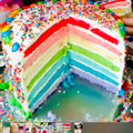El cooksnap de 🌸 Carolita 🌸 cuando hizo Torta Arco Iris.