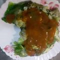 Jingyi Yang 的 傳統小吃～蚵仔（蝦仁）煎 cooksnap