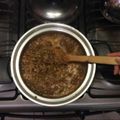 El cooksnap de Yaniri cuando hizo Lentejas con tocino.