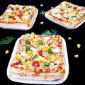 Madhu Gandhi का कुकस्नैप जब उन्होंने वेजिटेबल गार्लिक ब्रेड पिज्जा (Vegetable garlic bread pizza recipe in Hindi) बनाया था।