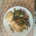 El cooksnap de JAMMY CAROLINA cuando hizo Pechuguita grillada con verduras salteadas light sabrosísima.