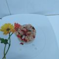 El cooksnap de epierobadia..... cuando hizo Ceviche de salmón y corvina con salsa rosada y batatas al horno.