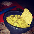 Jonathan's cooksnap of when they made Guacamole.