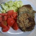 El cooksnap de pilar Garagaza cuando hizo Hamburguesas de lentejas súper Fit.