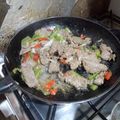 El cooksnap de Gabriela Castro cuando hizo Fajitas de carne de res.