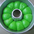 Cooksnap dari Bunda Siti untuk resep Roti Sobek Pandan eegless, no mixer