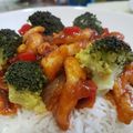 El cooksnap de Auxi Fajardo Arocha cuando hizo Salteado de pollo oriental Vips.