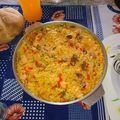 El cooksnap de Luis Oscar Bossel cuando hizo Paella de Mariscos.