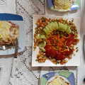 El cooksnap de Anchy Benitez cuando hizo Lasaña Mixta de carne y jamón y queso.