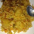 Afshan Arif's cooksnap of when they made Aloo Biryani 😋.