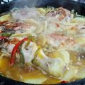 El cooksnap de Gustavo cuando hizo Pollo al disco de arado.