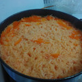 El cooksnap de Fathy Padilla cuando hizo Arroz rojo con zanahorias.
