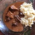 El cooksnap de Mariela García cuando hizo Goulash con Spätzle.