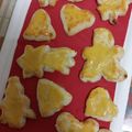 El cooksnap de Virginia. cuando hizo Figuras de mazapán.