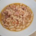 El cooksnap de Cristin cuando hizo Calamares con garbanzos.