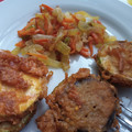 El cooksnap de edu cuando hizo Mini Bocadillos de Berenjenas fritas con Carne.